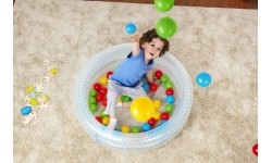 Niebieski basen 91x20cm + piłki BESTWAY