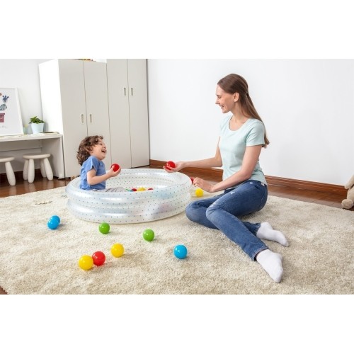 Niebieski basen 91x20cm + piłki BESTWAY