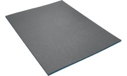 Dwuwarstwowa mata Yate Fitness Maxi, 12 mm, 95x70x1,2 cm, czarno-niebieska