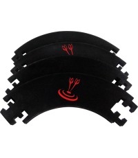 Rama Otoczka ochronna do tarczy do rzutek - czarna, 4-cz.