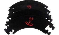 Rama Otoczka ochronna do tarczy do rzutek - czarna, 4-cz.