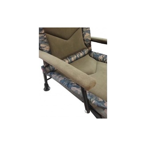 Składane krzesło turystyczne wędkarskie kempingowe Zfish Hurricane Camo, 55x62 cm