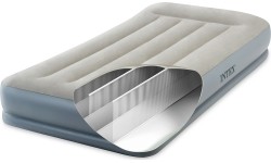 Materac dmuchany 191x99 cm z pompką jednoosobowy Intex 64116ND
