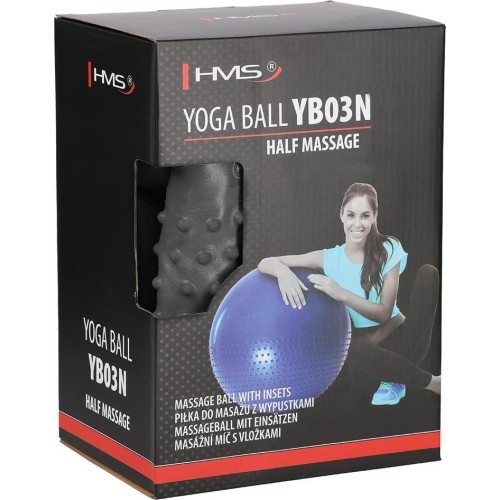 YB03 NOWA 65CM SZARA PIŁKA GIMNASTYCZNA HMS