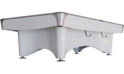 Stół bilardowy, Pool, Dynamic IV, 9 stóp, biały błyszczący, Simonis 760 niebieskozielony