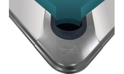 Stół bilardowy, Pool, Dynamic IV, 9 stóp, biały błyszczący, Simonis 760 niebieskozielony