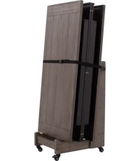 Pojemnik do transportu pokryw, bejcowany na szaro