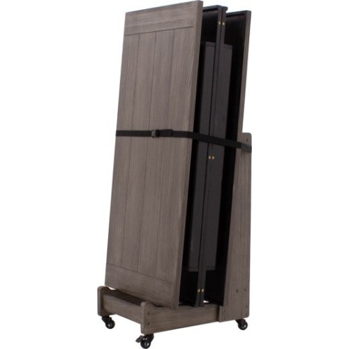 Pojemnik do transportu pokryw, bejcowany na szaro