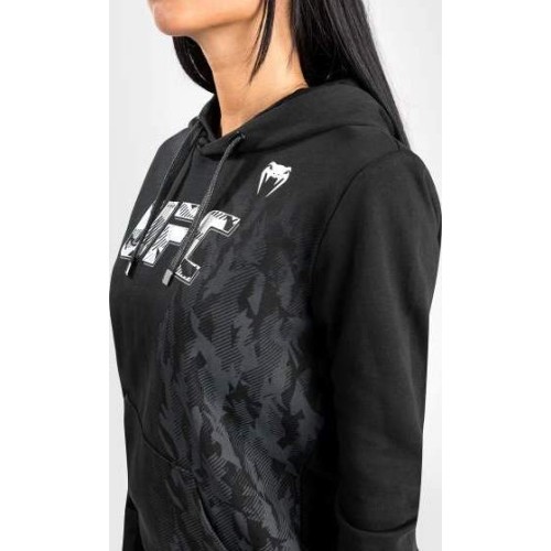 Damska bluza z kapturem UFC Venum Authentic Fight Week - czarna