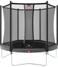 Trampolina BERG Favorit Regular 200 szara + siatka ochronna Comfort