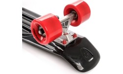 Plastikowa deskorolka - Red/neon blue/silver