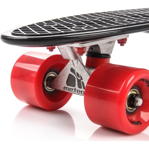 Plastikowa deskorolka - Red/silver/black/turquise
