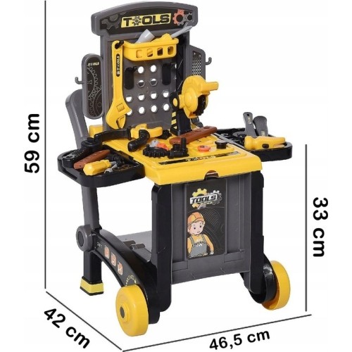 Warsztat majsterkowicza dla dzieci 3W1 z narzędziami składany