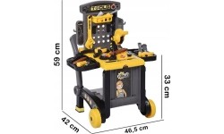 Warsztat majsterkowicza dla dzieci 3W1 z narzędziami składany