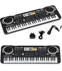 Keyboard pianino dla dzieci z mikrofonem + zasilacz