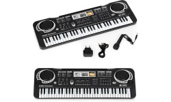 Keyboard pianino dla dzieci z mikrofonem + zasilacz
