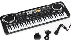 Keyboard pianino dla dzieci z mikrofonem + zasilacz