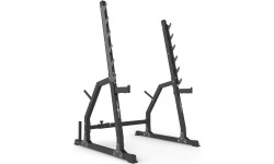 Zestaw MS36_2.0 | Dwustronnie regulowana ławka treningowa + stojaki bramowe + modlitewnik + prasa + wyciąg - Marbo Sport