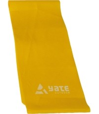 Guma oporowa Yate, 250x15 cm, miękka, żółta