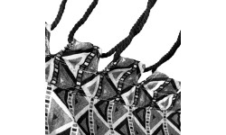 Hamak/siedzisko czarny biały Spokey BENCH