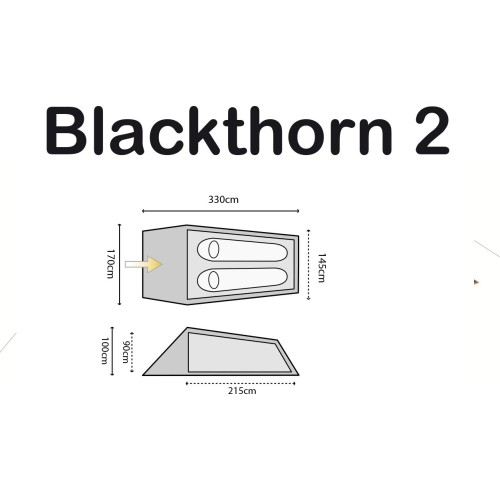 Namiot biwakowy turystyczny dla 2 osób Highlander Blackthorn 2