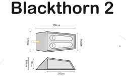Namiot biwakowy turystyczny dla 2 osób Highlander Blackthorn 2