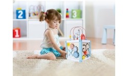 Drewniana kostka edukacyjna sorter +klocki Eco Toys