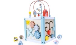 Drewniana kostka edukacyjna sorter z klockami Eco Toys
