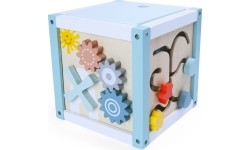 Drewniana kostka edukacyjna sorter +klocki Eco Toys