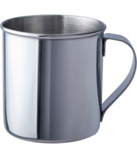 Kubek turystyczny ze stali nierdzewnej BasicNature - polerowany, 0,2 l