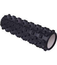 Wałek do masażu Yate - 45x15 cm, czarny