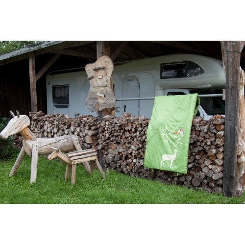 Śpiwór Grueezi Bag Cloud z zamkiem błyskawicznym po lewej stronie