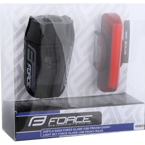 Žibintų komplektas FORCE Glare USB