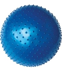 Piłka gimnastyczna Yate z wypustkami, 65 cm, niebieska