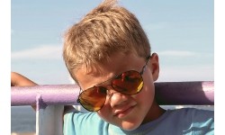 Okulary przeciwsłoneczne ActiveSol Kids Iron Air, pomarańczowo-mirrored