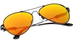 Okulary przeciwsłoneczne ActiveSol Kids Iron Air, pomarańczowo-mirrored