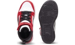 Puma buty dziecięce Rebound V6 Mid Jr White Black Red 393832 03