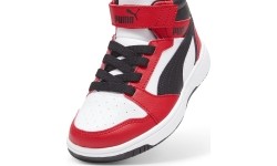 Puma buty dziecięce Rebound V6 Mid Jr White Black Red 393832 03