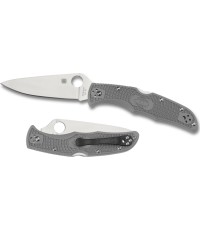 Nóż składany Spyderco C10FPGY Endura 4, Flat Ground - szary
