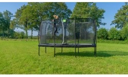 EXIT Allure Premium trampolina 214x366cm - zielona