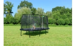 Trampolina EXIT Allure Premium 214x366 cm, czarna