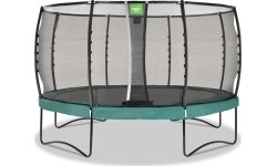 EXIT Allure Premium trampolina ø427cm - zielona