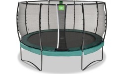 EXIT Allure Premium trampolina ø427cm - zielona