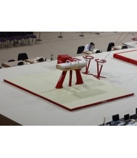 Zestaw mat do lądowania do konia z łękami – 16 m² – atest FIG