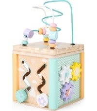 Drewniana kostka edukacyjna,  sorter mula Ecotoys