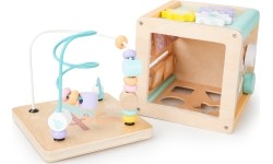 Drewniana kostka edukacyjna,  sorter mula Ecotoys