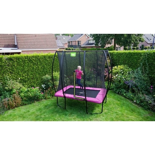 Trampolina EXIT Silhouette 153x214 cm, różowa