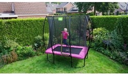 EXIT Silhouette trampolina 153x214cm - różowa