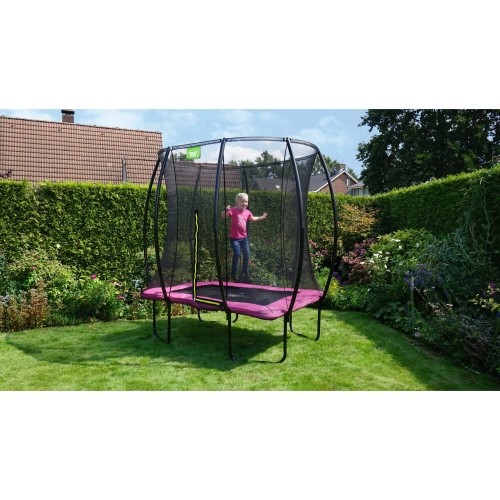 EXIT Silhouette trampolina 153x214cm - różowa