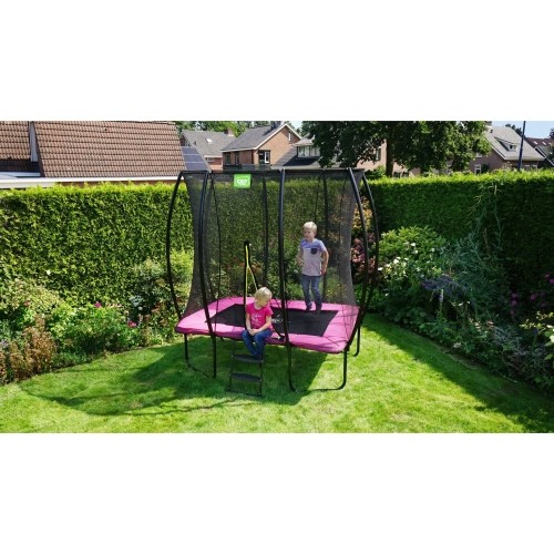 Trampolina EXIT Silhouette 153x214 cm, różowa